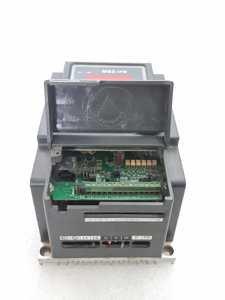 ATECH ADLEEPOWER MS2-IPM VFD INVERTER 0.4KW 0.5HP 1PH 220V INPUT 3PH OUTPUT